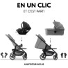 HAUK - Ensemble de voyage 3-en-1 Shop N Care Trio - Poussette + Nacell
