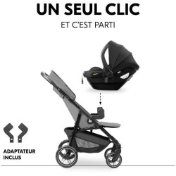 HAUK - Ensemble de voyage 2-en-1 Shop N Care - Poussette + Siege auto