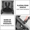 HAUK - Ensemble de voyage 2-en-1 Shop N Care - Poussette + Siege auto