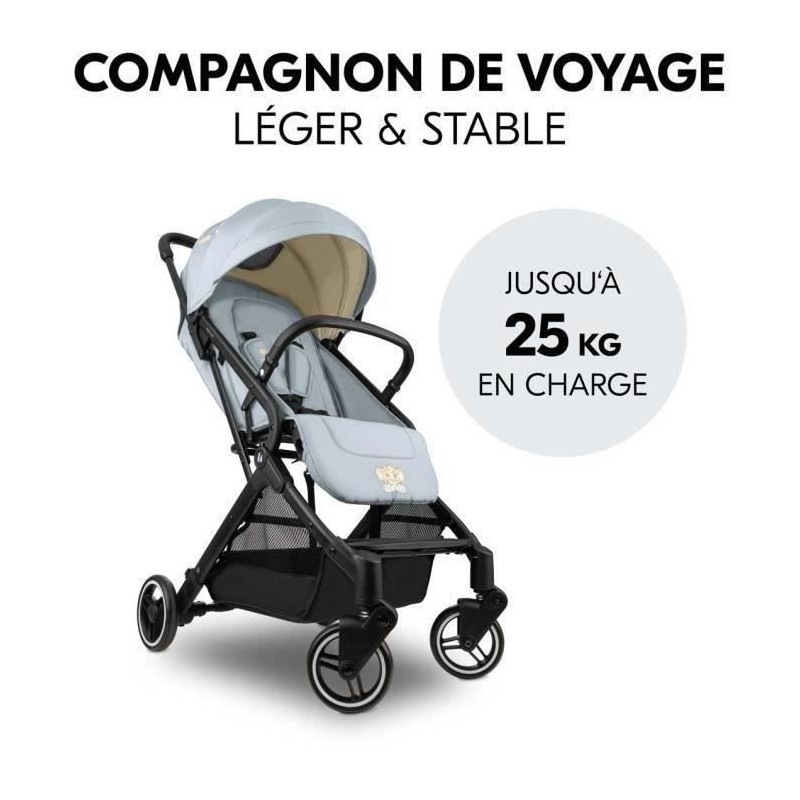 HAUCK - Poussette compacte - TRAVEL N CARE - 4 roues - Pliage a 1 main
