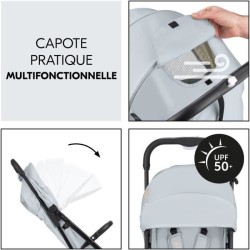 HAUCK - Poussette compacte - TRAVEL N CARE - 4 roues - Pliage a 1 main