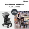 HAUCK - Poussette compacte - SHOP N CARE - 4 roues - Gris