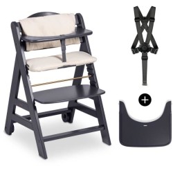Chaise haute - HAUCK - BETA+ - Evolutive - De 6 mois a 90 kg - Bois FS