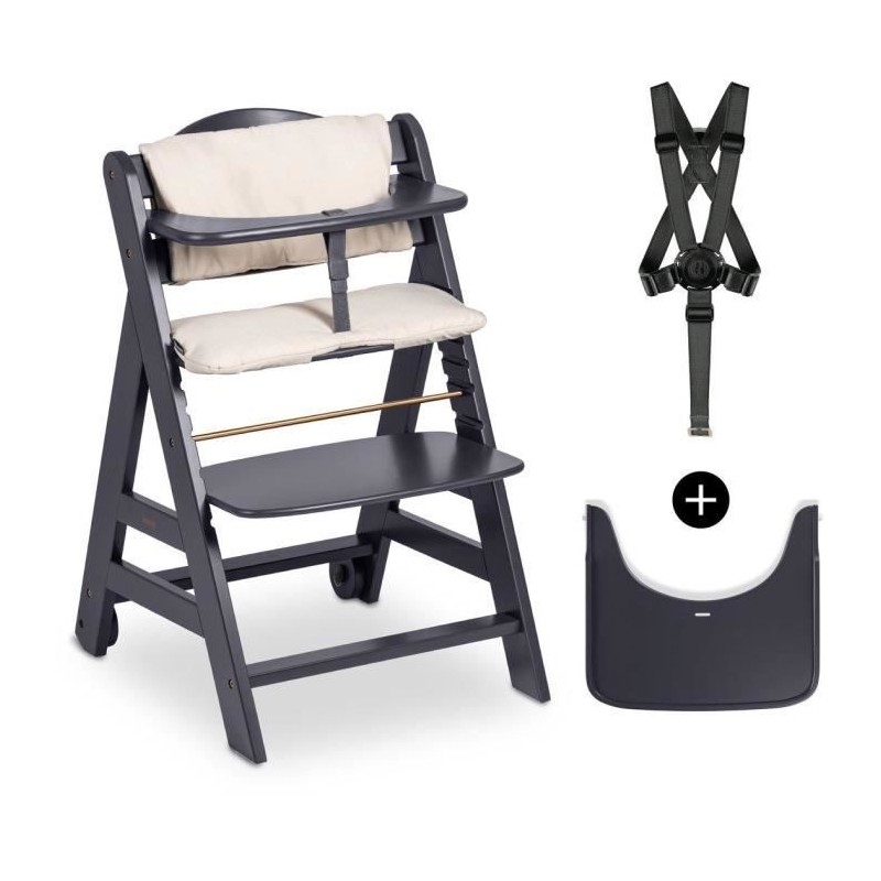 Chaise haute - HAUCK - BETA+ - Evolutive - De 6 mois a 90 kg - Bois FS Chaise haute - HAUCK - BETA+ - Evolutive - De 6 mois a 90 kg - Bois FS