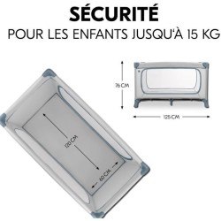 Lit de voyage - HAUCK - DREAM N PLAY PLUS - 60 x 120 cm - Des la naiss