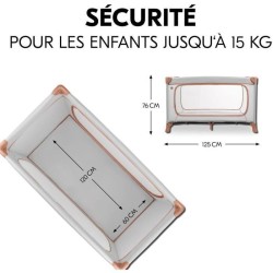 Lit de voyage - HAUCK - DREAM N PLAY PLUS - 60 x 120 cm - Des la naiss