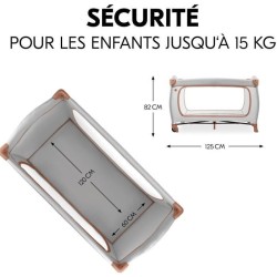 Lit de voyage - HAUCK - SLEEP N PLAY GO PLUS - 60 x 120 cm - Des la na