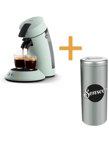 Machine a café dosette SENSEO ORIGINAL+ Philips CSA210/23, Booster d'arômes, Crema plus (mousse plus dense), 1 ou 2 tasses, Me
