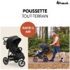 HAUCK - Poussette tout terrain - RAPID 3 Air - 3 roues - Pliage a 1 ma