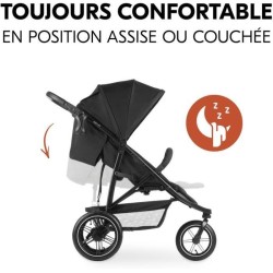 HAUCK - Poussette tout terrain - RAPID 3 Air - 3 roues - Pliage a 1 ma