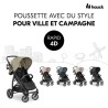 HAUCK - Poussette tout terrain - RAPID 4D - Pliage a 1 main - 4 roues