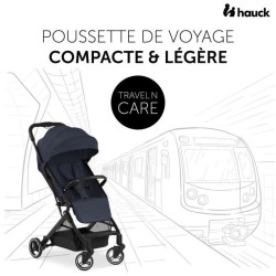 HAUCK - Poussette compacte - TRAVEL N CARE - 4 roues - Pliage a 1 main