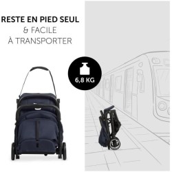 HAUCK - Poussette compacte - TRAVEL N CARE - 4 roues - Pliage a 1 main