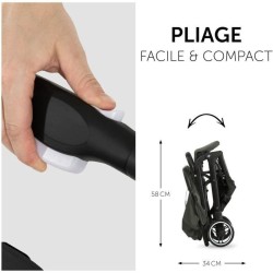 HAUCK - Poussette compacte - TRAVEL N CARE - 4 roues - Pliage a 1 main