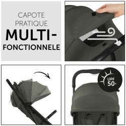 HAUCK - Poussette compacte - TRAVEL N CARE - 4 roues - Pliage a 1 main