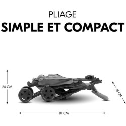 HAUCK - Poussette canne - SPORT - Pliable & inclinable - Capote Pare-S