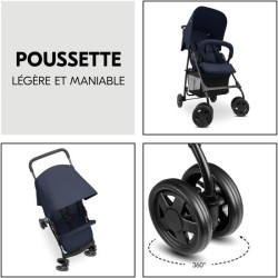 HAUCK - Poussette canne - SPORT - Pliable & inclinable - Capote Pare-S