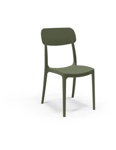 Chaise de jardin - ARETA - CALIPSO - Vert Olive - 53 x 46 x H 88 cm