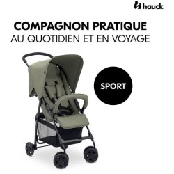 HAUCK - Poussette canne - SPORT - Pliable & inclinable - Capote Pare-S