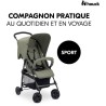 HAUCK - Poussette canne - SPORT - Pliable & inclinable - Capote Pare-S