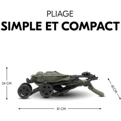 HAUCK - Poussette canne - SPORT - Pliable & inclinable - Capote Pare-S