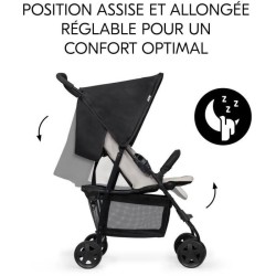 HAUCK - Poussette canne - SPORT - Pliable & Inclinable - Capote Pare-S