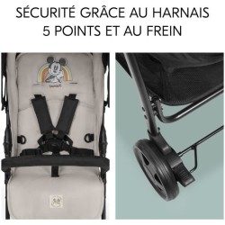 HAUCK - Poussette canne - SPORT - Pliable & Inclinable - Capote Pare-S