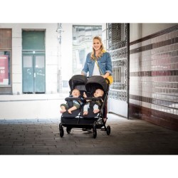 HAUCK - Poussette double - SWIFT X DUO - 4 roues - Pliage a 1 main - N