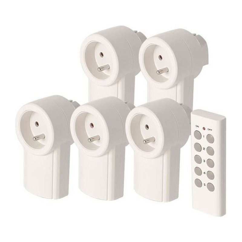 SCS SENTINEL Kit de 5 prises télécommandées 2300 W