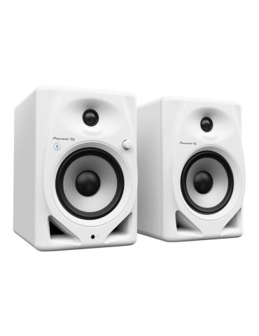 Paire d'enceintes de monitoring Pioneer DJ DM-50D-BT-W - Bluetooth - Bass Reflex - 2x25W - Mode DJ ou Production - Blanc