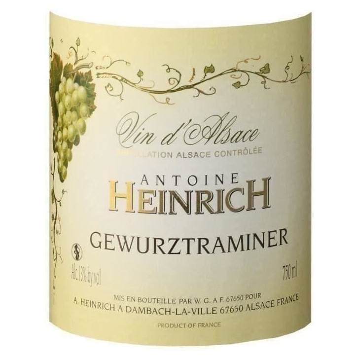Heinrich - Gewurztraminer - Vin blanc d'Alsace 2023