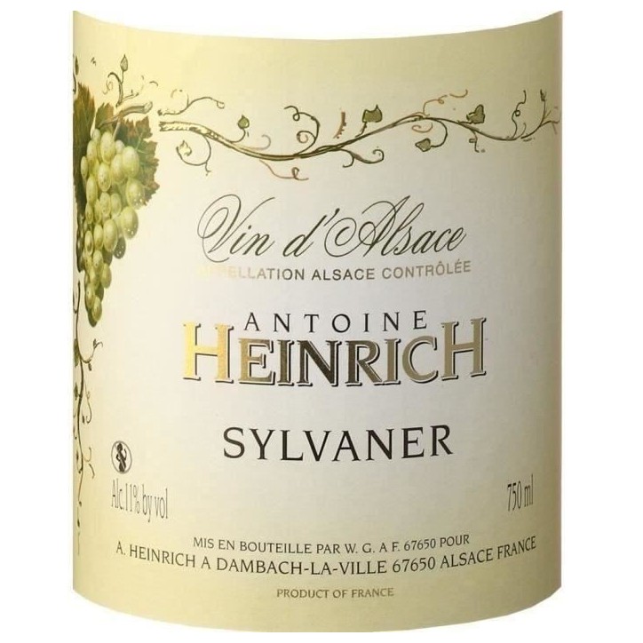 Heinrich 2023 Sylvaner - Vin blanc d'Alsace