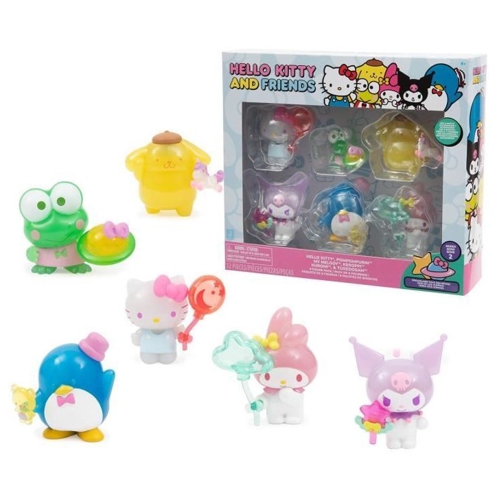 Coffret 6 figurines - GPTOYS - HELLO KITTY - HKT11 - Collection - 5 cm - Des 6 ans
