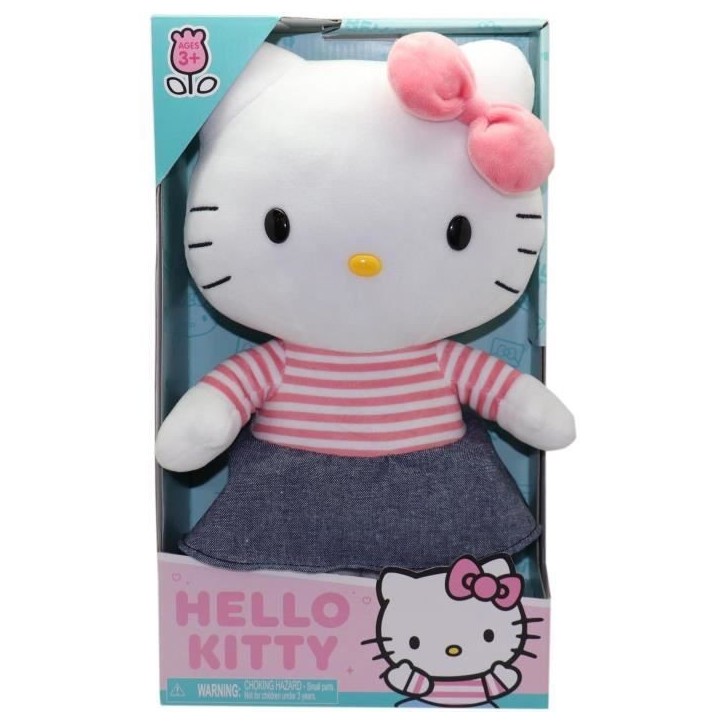 Peluche - GPTOYS - HELLO KITTY - HKT131 - Modele robe denim - 30 cm - Des 3 ans Peluche - GPTOYS - HELLO KITTY - HKT131 - Modele robe denim - 30 cm - Des 3 ans