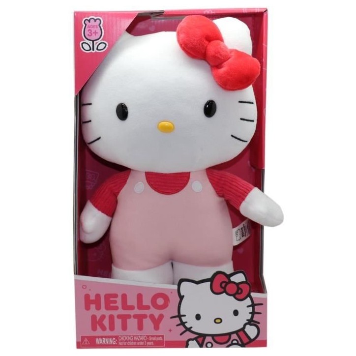 Peluche - GPTOYS - HELLO KITTY - HKT132 - Modele T-shirt rose - 30 cm - Des 3 ans