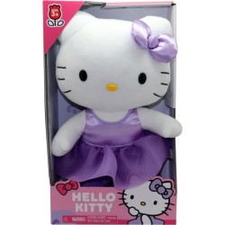 Peluche - GPTOYS - HELLO KITTY - HKT121 - Modele robe satin violette -