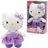 Peluche - GPTOYS - HELLO KITTY - HKT121 - Modele robe satin violette -
