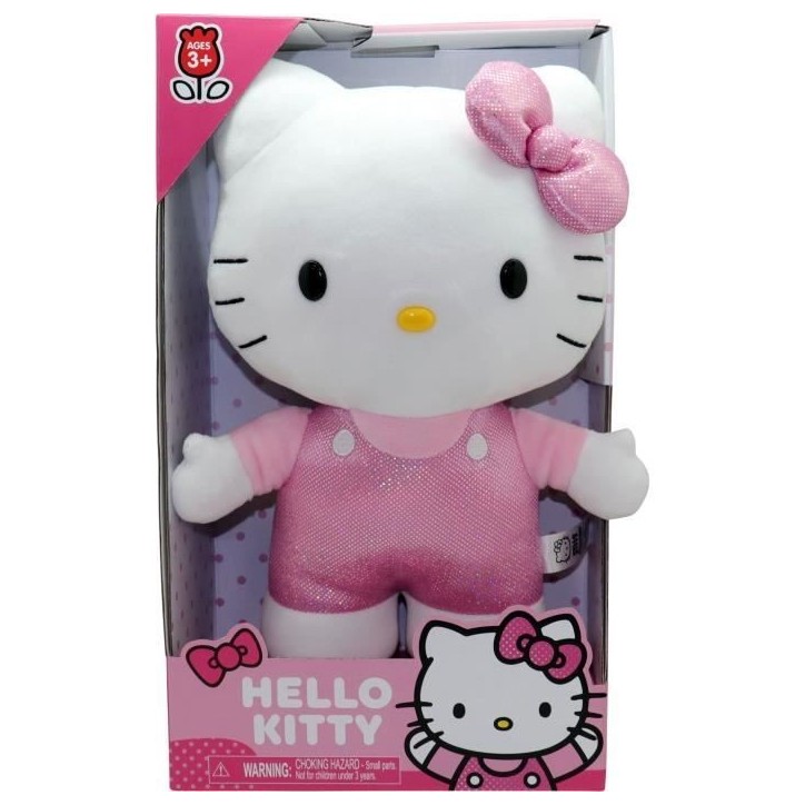 Peluche - GPTOYS - HELLO KITTY - HKT122 - Modele robe a poids rose - 30 cm - Des 3 ans Peluche - GPTOYS - HELLO KITTY - HKT122 - Modele robe a poids rose - 30 cm - Des 3 ans