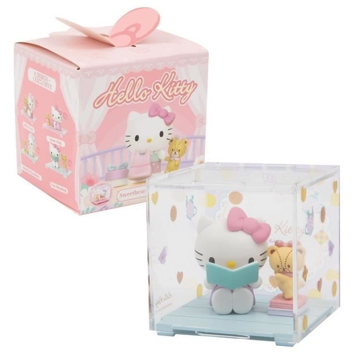 Figurine + accessoires - GPTOYS - HELLO KITTY - HKT38 - Série Sweetheart Playmate - Modele aléatoire - 4,5 cm - Des 3 ans Figurine + accessoires - GPTOYS - HELLO KITTY - HKT38 - Série Sweetheart Playmate - Modele aléatoire - 4,5 cm - Des 3 ans