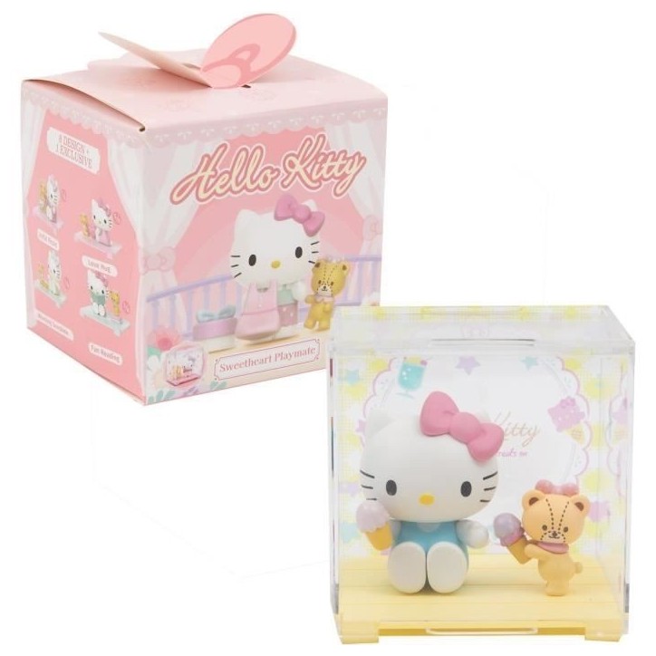 Figurine + accessoires - GPTOYS - HELLO KITTY - HKT38 - Série Sweetheart Playmate - Modele aléatoire - 4,5 cm - Des 3 ans Figurine + accessoires - GPTOYS - HELLO KITTY - HKT38 - Série Sweetheart Playmate - Modele aléatoire - 4,5 cm - Des 3 ans