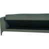 Canapé convertible 3 places - HENRY - Tissu vert foncé - 3 coussins