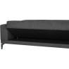 Canapé convertible 3 places - HENRY - Tissu gris clair - 3 coussins -