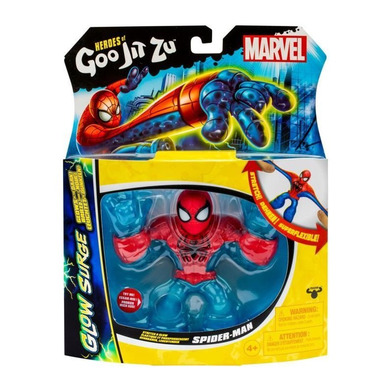 Spiderman Glow Surge 11cm - HERoeS OF GOO JIT ZU - MARVEL - Figurine l Spiderman Glow Surge 11cm - HERoeS OF GOO JIT ZU - MARVEL - Figurine l