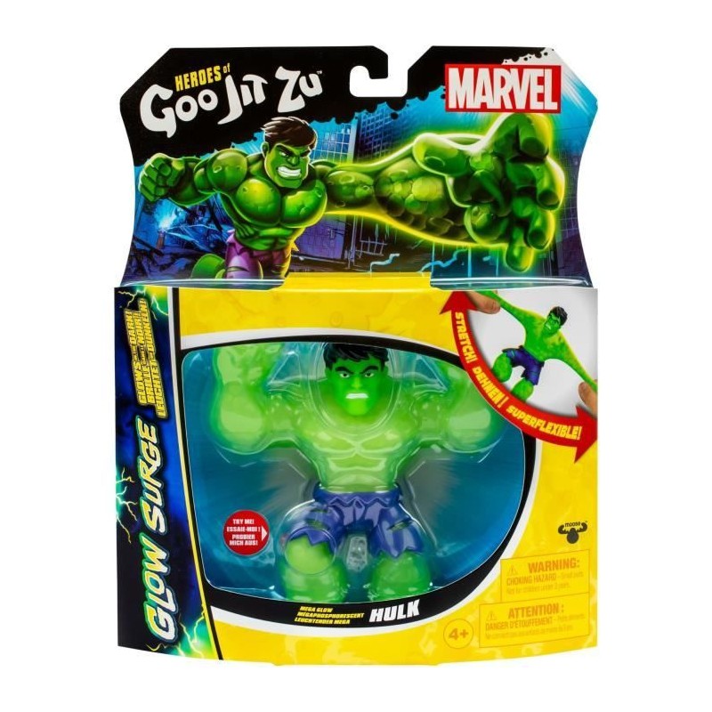 Hulk Glow Surge 11cm - HERoeS OF GOO JIT ZU - MARVEL - Figurine lumine Hulk Glow Surge 11cm - HERoeS OF GOO JIT ZU - MARVEL - Figurine lumine