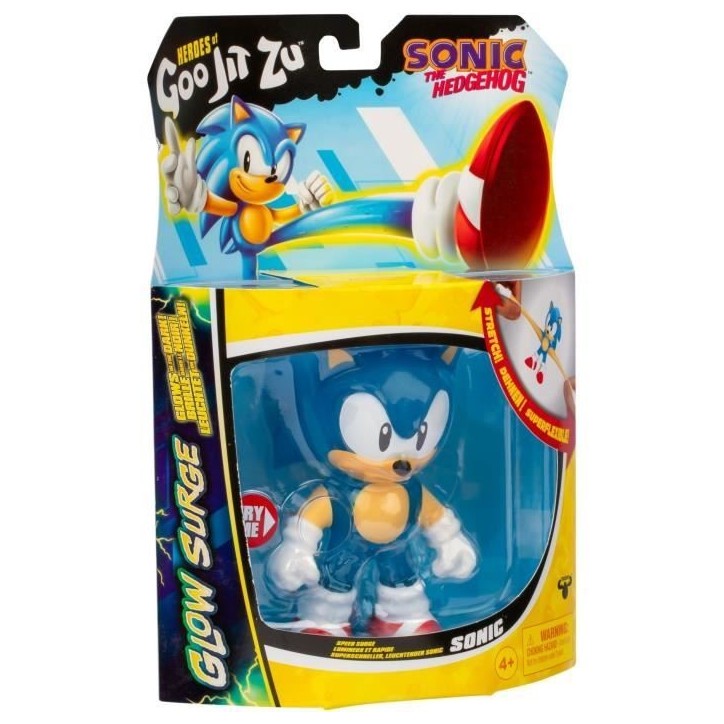 Sonic Glow Surge 13cm - HERoeS OF GOO JIT ZU - SONIC - Figurine lumineuse et extensible Sonic Glow Surge 13cm - HERoeS OF GOO JIT ZU - SONIC - Figurine lumineuse et extensible