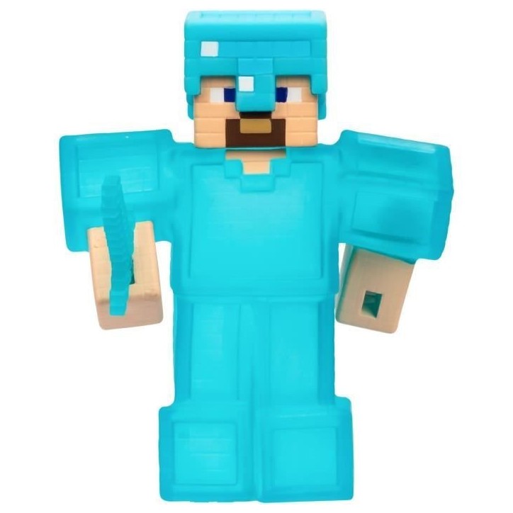 Figurine extensible - GOO JIT ZU - Minecraft Steeve - 11 cm - Texture élastique - Extensible 3x Figurine extensible - GOO JIT ZU - Minecraft Steeve - 11 cm - Texture élastique - Extensible 3x