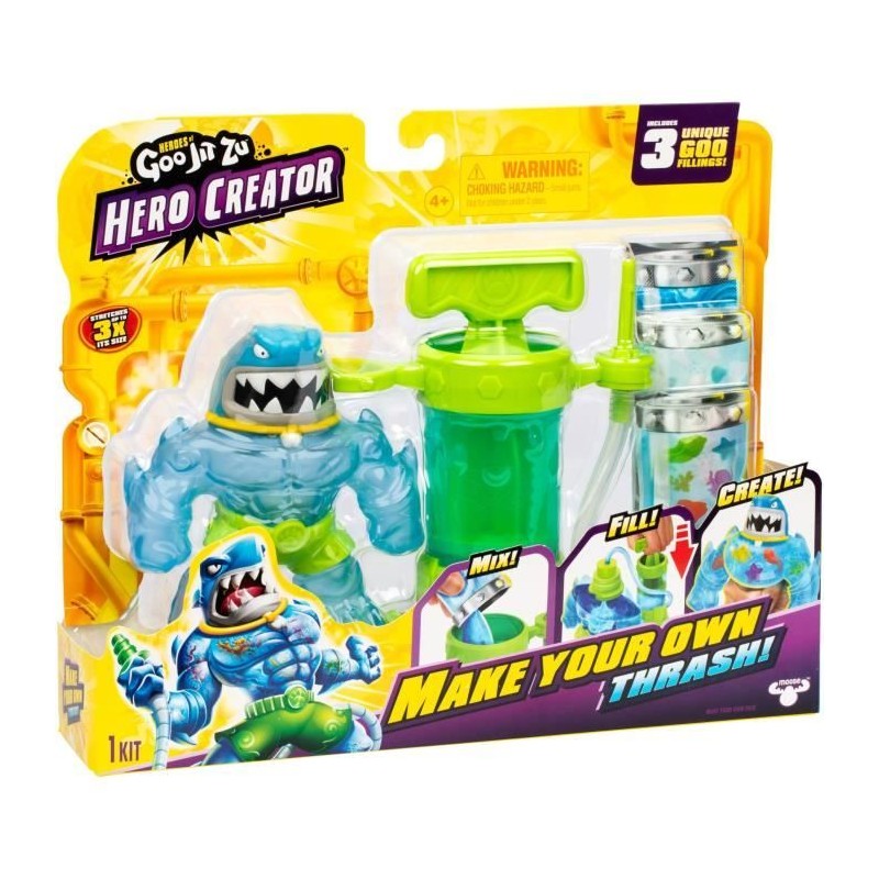Figurine Hero Creator Thrash 11cm - HERoeS OF GOO JIT ZU - Kit de cré Figurine Hero Creator Thrash 11cm - HERoeS OF GOO JIT ZU - Kit de cré