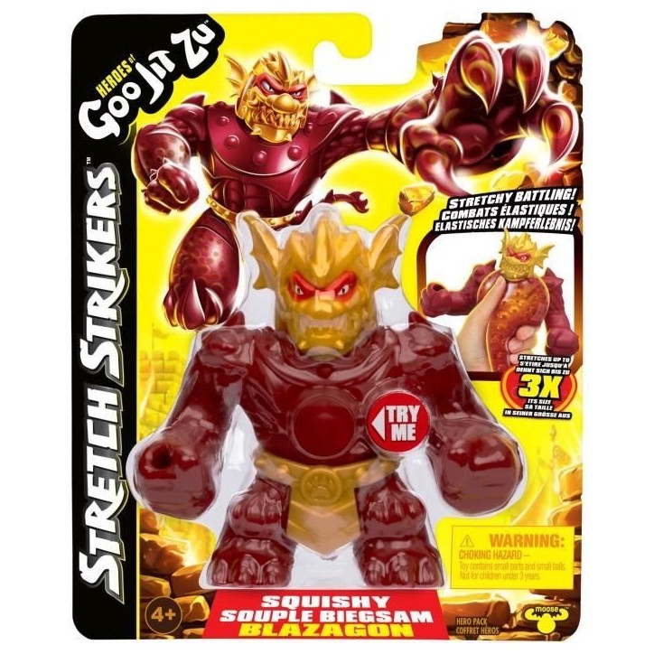 Figurine Stretch Strikers 11cm (Asst Aléatoire) - HERoeS OF GOO JIT ZU - Héros gluants avec armures de guerriers Figurine Stretch Strikers 11cm (Asst Aléatoire) - HERoeS OF GOO JIT ZU - Héros gluants avec armures de guerriers