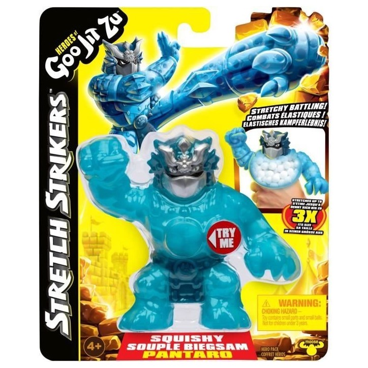 Figurine Stretch Strikers 11cm (Asst Aléatoire) - HERoeS OF GOO JIT ZU - Héros gluants avec armures de guerriers Figurine Stretch Strikers 11cm (Asst Aléatoire) - HERoeS OF GOO JIT ZU - Héros gluants avec armures de guerriers