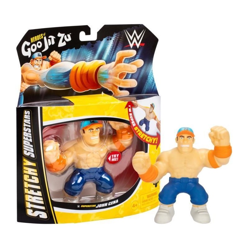 Figurine extensible - GOO JIT ZU WWE - John Cena - 11 cm - Texture él
